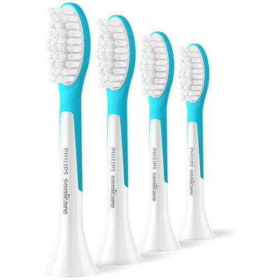 Philips HX6044/90 Sonicare For Kids7+ Replacement brush heads, 4 pcs, White/Blue