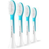 Philips HX6044/90 Sonicare For Kids7+ Replacement brush heads, 4 pcs, White/Blue