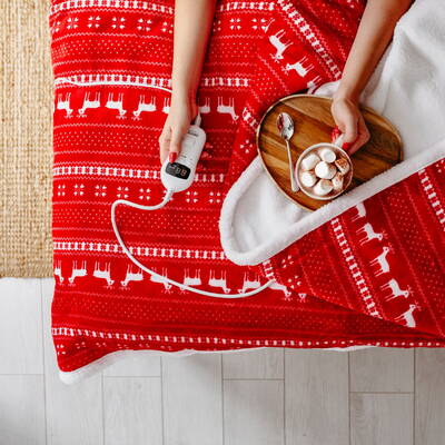 CAMRY CR 7441 Electric Heating Throw-Blanket with timer (1) SUPER SOFT