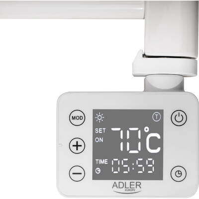 Adler AD 7824 LED Electric Bathroom Radiator, White