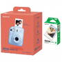 Aparat foto compact FUJIFILM Instax Mini 12 Camera, Pastel Blue + instax mini glossy(10pl)