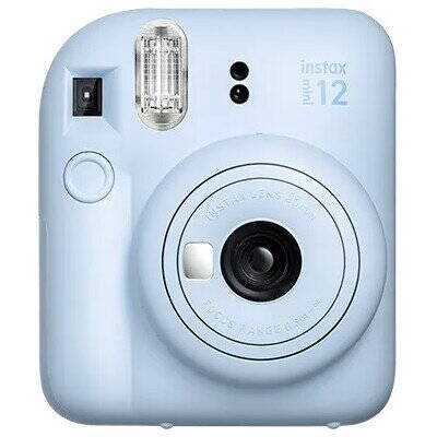 Aparat foto compact FUJIFILM Instax Mini 12 Camera, Pastel Blue + instax mini glossy(10pl)