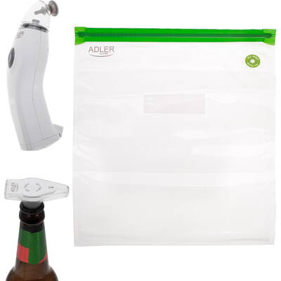 Adler  AD 4515 Food Vacuum Air Extracting Set, White