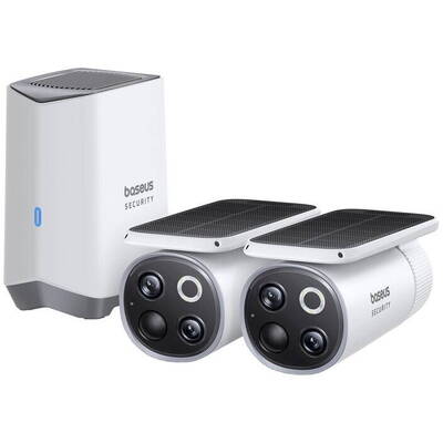 Baseus Security S1 Pro Outdoor Dual Camera 3K White EU (white)