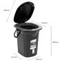 GREENBLUE  GB320BG Tourist Toilet Black and Green 19L Carrying Handle