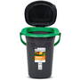 GREENBLUE  GB320BG Tourist Toilet Black and Green 19L Carrying Handle