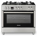 Ravanson  KWGE-K90 Glass Inox gas-electric cooker