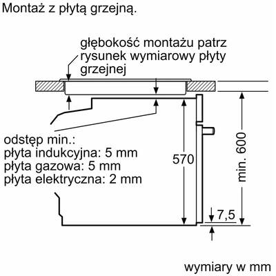 BOSCH  Serie 4 HQG572EB3 oven 71 L 3600 W Black