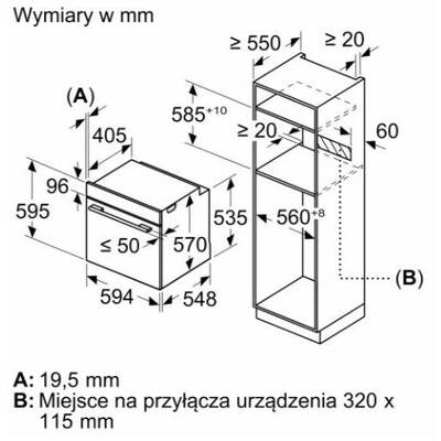 BOSCH  Serie 4 HQA334EB3 oven 71 L 3400 W Black