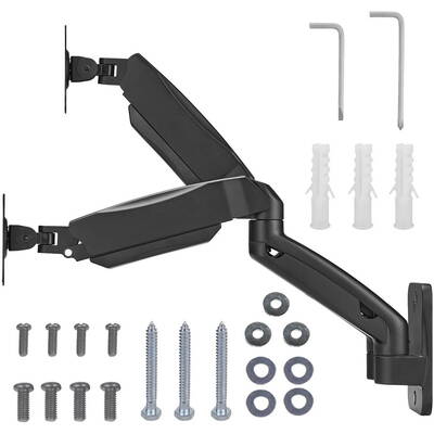 Suport TV / Monitor Maclean wall mount for two monitors, 17-32'', 9kg max, mechanical spring, MC-988
