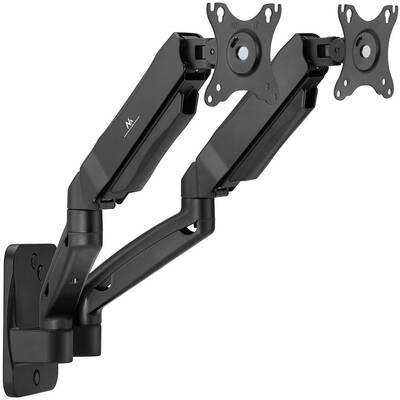 Suport TV / Monitor Maclean wall mount for two monitors, 17-32'', 9kg max, mechanical spring, MC-988