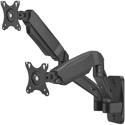 Suport TV / Monitor Maclean wall mount for two monitors, 17-32'', 9kg max, mechanical spring, MC-988