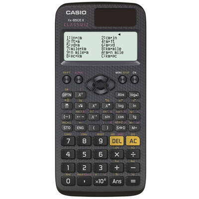 CASIO FX-85CEX SCIENTIFIC CALCULATOR, OFFICE, SCHOOL, 379 FUNCTIONS, 77X166MM, BLACK