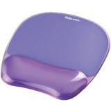 Fellowes CRYSTAL Mouse & Wrist Pad gel purple