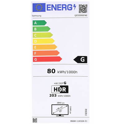 Televizor Samsung QE55S90FAE 139.7 cm (55") 4K Ultra HD Smart TV Wi-Fi Black