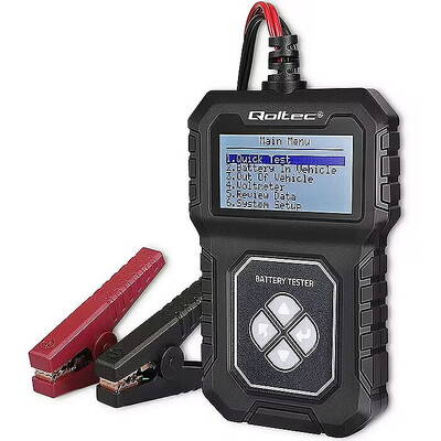 QOLTEC Battery tester with LCD 12V 30Ah 220Ah AGM GEL