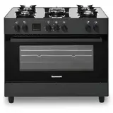 Ravanson Gas-electric cooker 90cm KWGE-K90 Glass Black