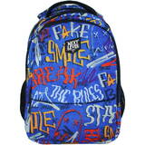 2 compartimente, design albastru, 48x33x20 cm