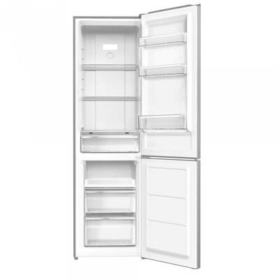 Combina Frigorifica Samus SCX356NFE, 253 L, Full No Frost, Multi-air Flow System, Clasa energetica E, 2 sertare la congelator si 1 raft glisant, H 180 cm, Inox/ Argintiu