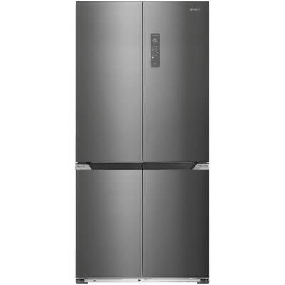 Combina frigorifica Slot-in cu 4 usi Samus S4DX-650NFE, 503 L, Full No Frost, Multi climate system, Afisaj LCD, Clasa energetica E, Capacitate congelare 8 kg/24h, H 190.2 cm, Inox/argintiu