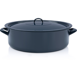 Cratita 20l cu capac Teget Finska Metalac email/40cm/20l