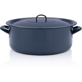 Cratita 15l cu capac Teget Finska Metalac email/36cm/15l