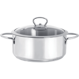 Cratita 2.8l cu capac din sticla Kulinaria Metalac inox/20cm/2.8l