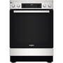 Aragaz Whirlpool WS68V8CCXT, Electric, 4 zone de gatit, Steam+, Zona dubla, Plita Vitroceramica, Autocuratare catalitica, Clasa A, 60 cm, Inox