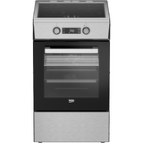 Aragaz Beko FSM59300XDS, Electric, 4 zone de gatit, Booster, SteamShine Cleaning, Gatire asistata de abur, Timer, Clasa A, 50 cm, Inox antracit