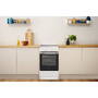 Aragaz INDESIT IS5V8GMW/E, Freestanding, A, Electric hob, Electric oven, Width 50 cm, White