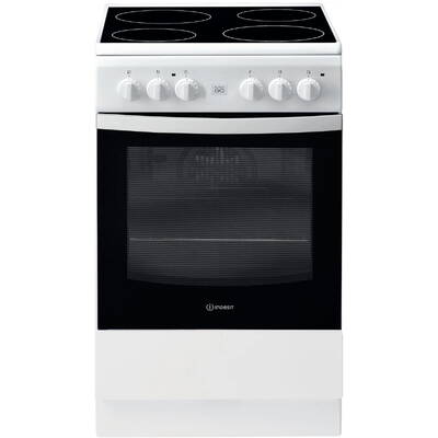 Aragaz INDESIT IS5V8GMW/E, Freestanding, A, Electric hob, Electric oven, Width 50 cm, White