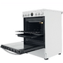 Aragaz INDESIT IS67V8CHW/E, Freestanding, A, Electric hob, Electric oven, Width 60 cm, White/Black