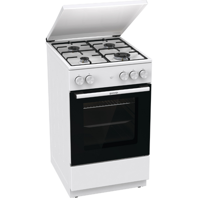 Aragaz GORENJE GG5A14WJ, Gas hob, Gas oven, Width 50 cm, White
