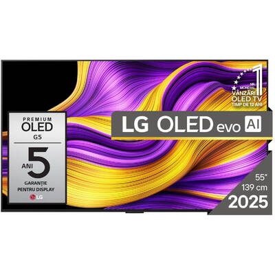 Televizor LG OLED evo AI OLED55G51LW 139.7 cm (55") 4K Ultra HD Smart TV Wi-Fi Black