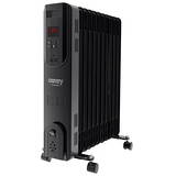 CR 7813 Oil Filled Radiator, LED Display, Remote Control, 3 heating power settings, 11 ribs, Black