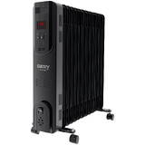 CR 7814 Oil-Filled Radiator with Remote Control, 13 Ribs, LED, 3 Heating Powers: 1000W-1500W-2500W, Black