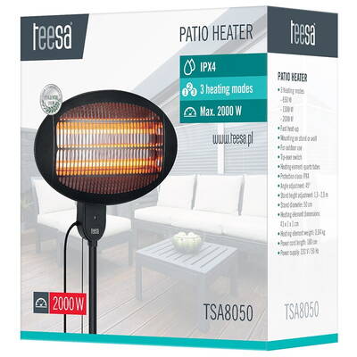 INCALZITOR TERASA INFRAROSU QUARTZ IPX4 TEESA