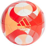 Minge oficiala fotbal Adidas Olympics Club, marime 5, alb/rosu