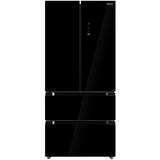 HEINNER Combina frigorifica FRENCH DOOR HCFD-M516INVHGBKE++, NO FROST, 516 L , Clasa E, COMPRESOR INVERTER, Display LED touch, Tehnologie inoxcool, Compartiment cu temperatura variabila, Functie super racire/super congelare, Negru