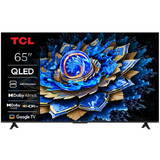 Televizor Smart QLED TCL 65T69C, 164 cm, Ultra HD 4K, Google TV, Clasa F