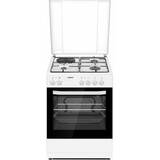 HEINNER Aragaz mixt HFSC-S60E1HSWH, 3 arzatoare gaz + 1 plita electrica, aprindere electrica arzatoare, cuptor electric, clasa A, grill, 60x60cm, Alb