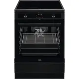 Aragaz electric cu plita cu inductie AEG CIB6499APB, 73l, Negru