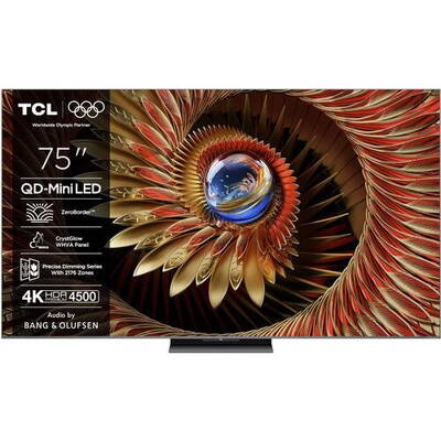 Televizor TCL Mini LED 75Q8C, 189 cm, Smart Google TV, 4K Ultra HD, (Model 2025)