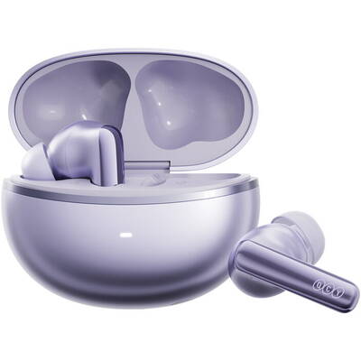 Casti Bluetooth Căști TWS QCY MeloBuds N70 (violet)